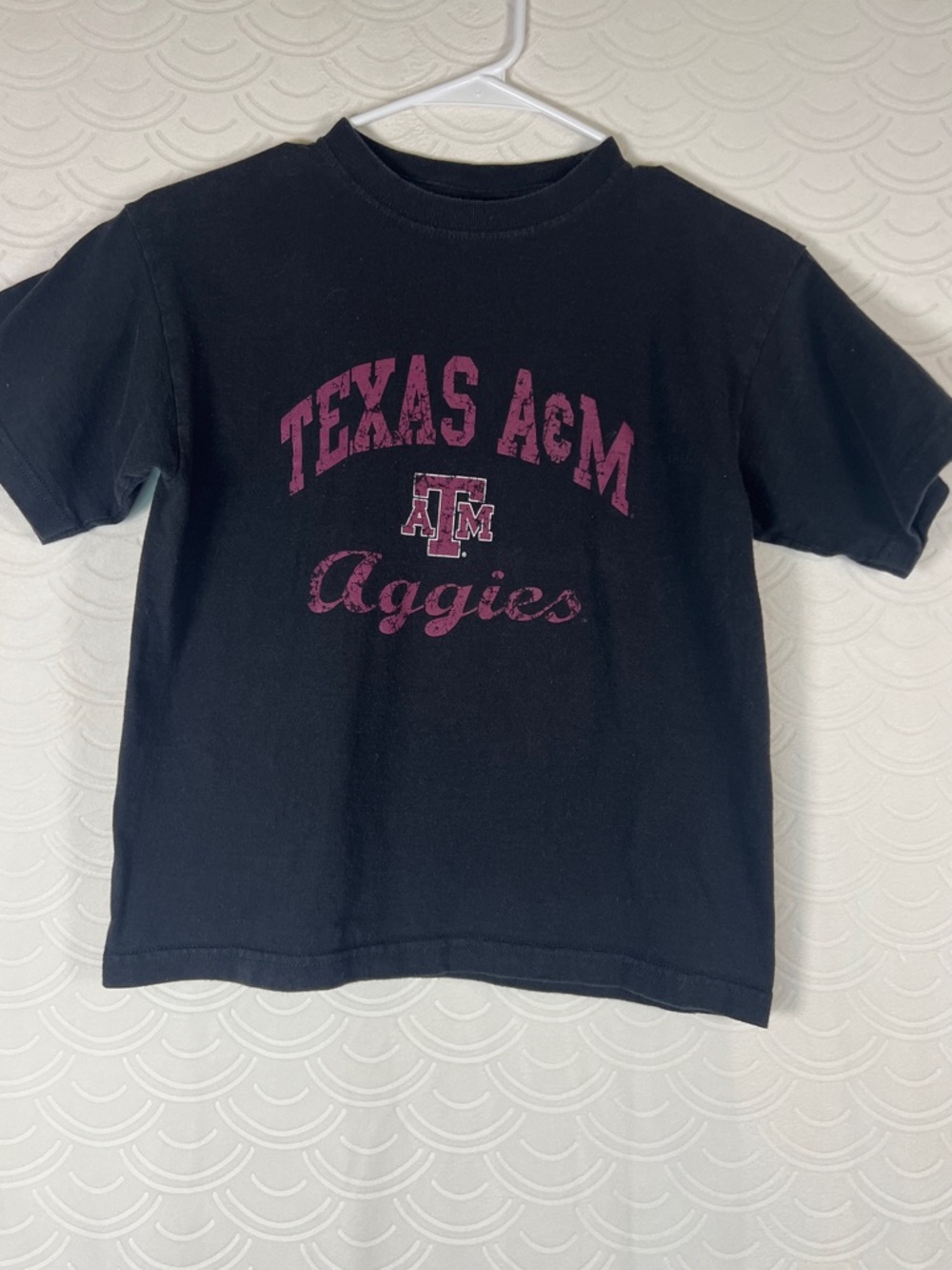 YOUTH Texas A&M Aggies Medium Black Short Sleeve Cotton Casual College T Shirt